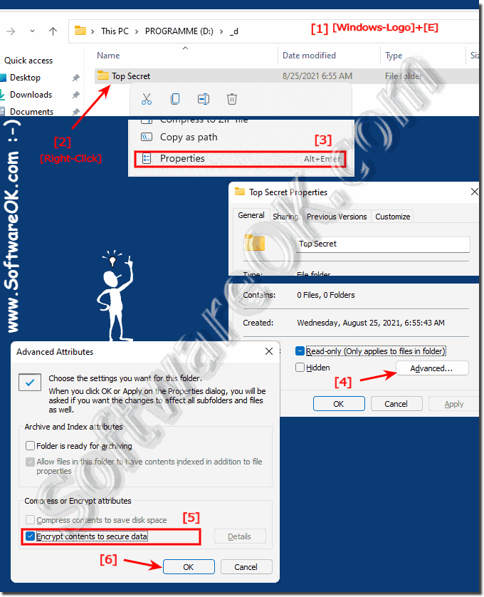 Encrypt certain folders or files on Windows 11!