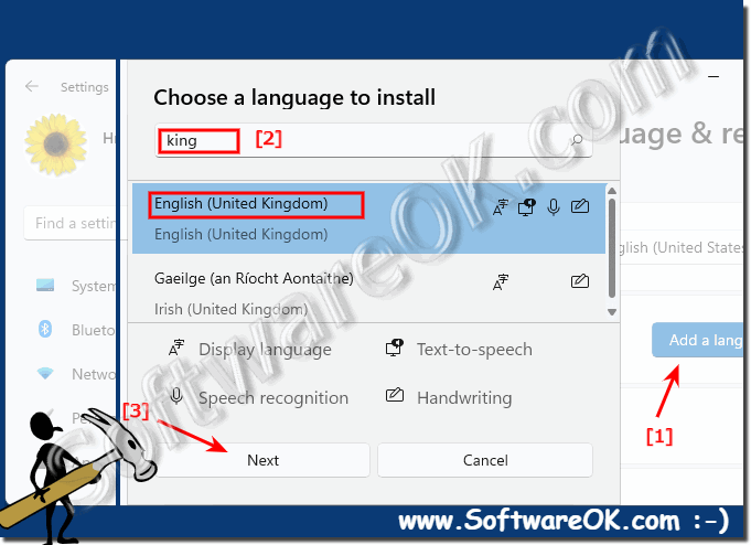 Select a language to be installed on Windows 11!