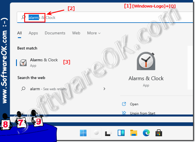 Set a timer, stopwatch or alarm in Windows 11!
