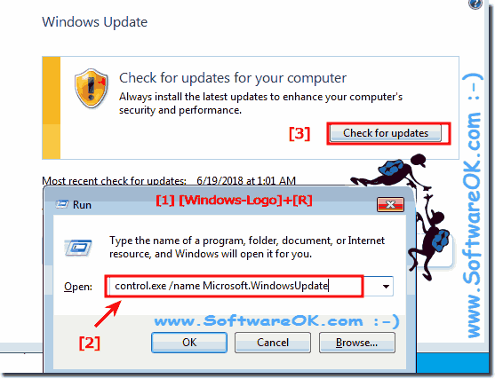 Check for Windows updates on Windows-7!