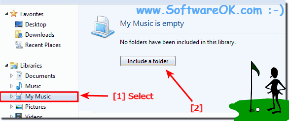 Include a folder to the My Music Library on Windows 7!