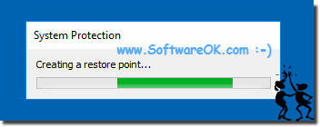 Creating a restore point in Windows-8