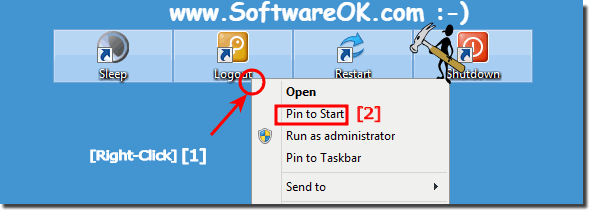 Pin the Desktop Shortcut to Win-8 Start (Menu)