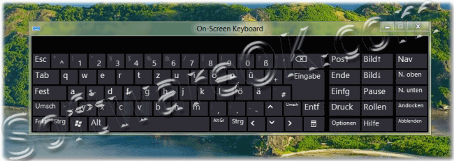 Windows-8 On Screen Keyboard