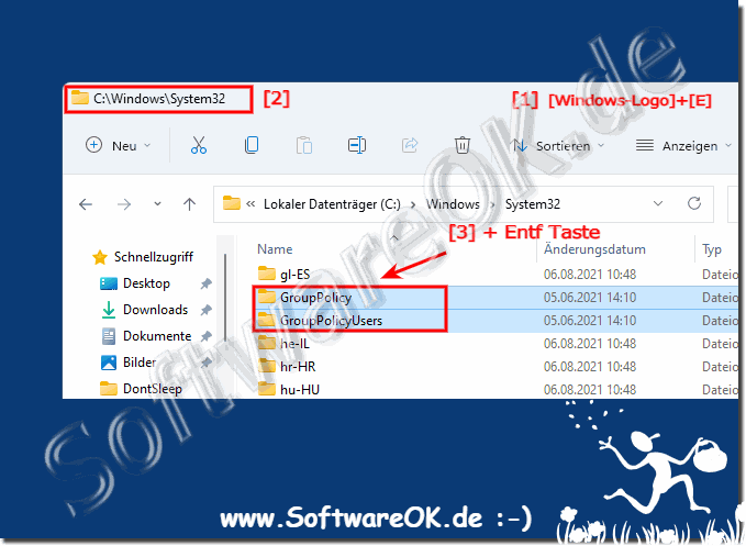 Reset local group policies under Windows!