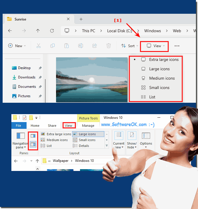 How to view images in Windows Explorer?