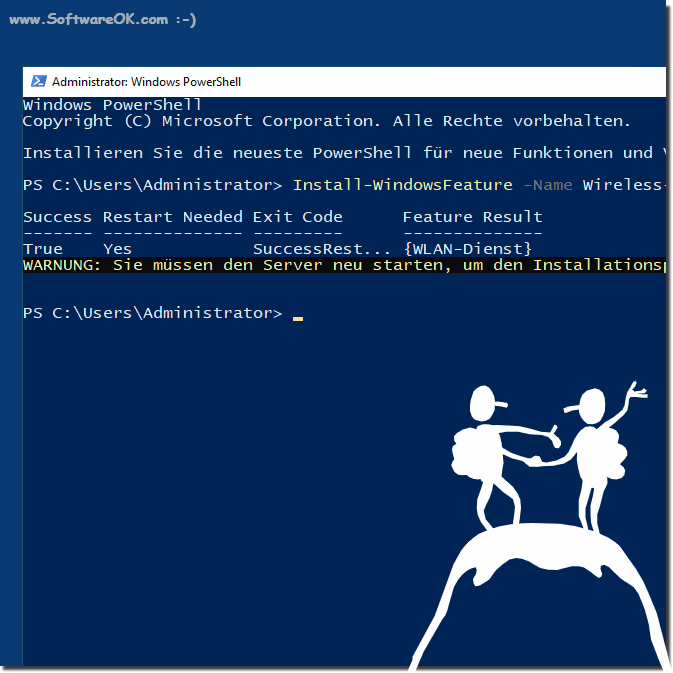 How to enable wireless (Wi-Fi/WLAN) on Windows Server 2019/2022/2025?