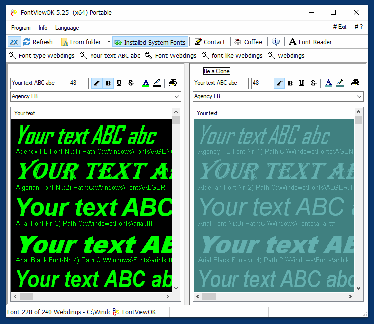 FontViewOK 8.33 for windows download