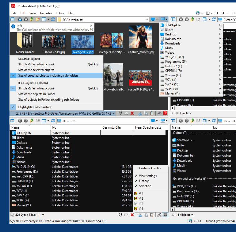 Q-Dir 11.29 download the new for windows
