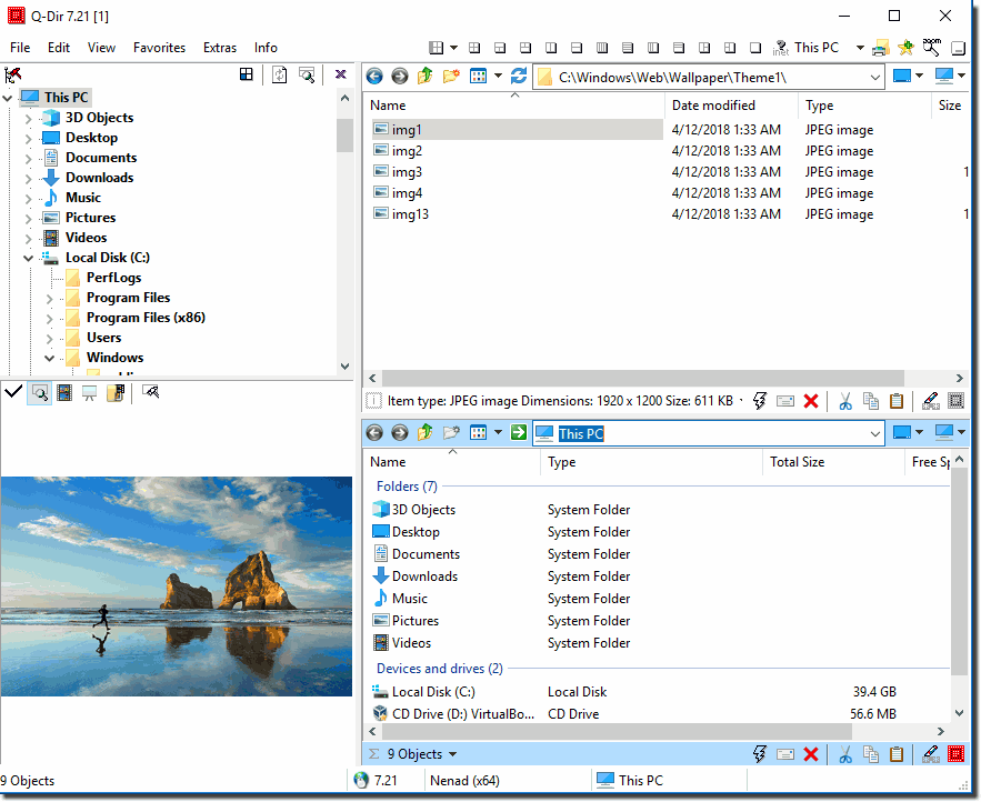 Q-Dir 11.44 for windows instal free