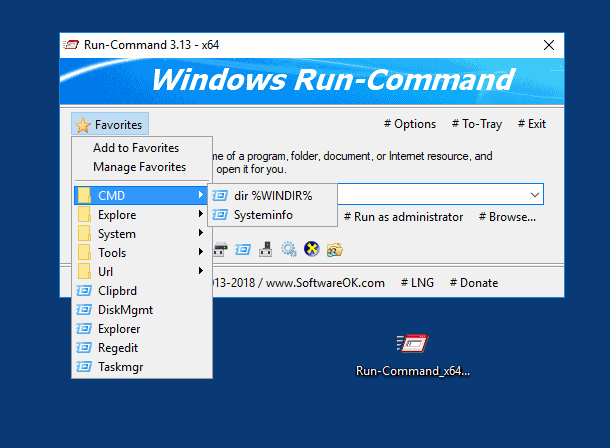 Run-Command 6.01 free instal