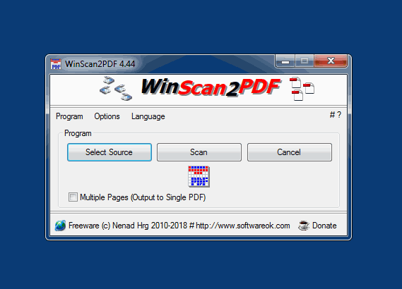 WinScan2PDF 8.61 for apple download