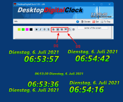windows digital desktop clock