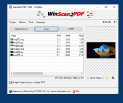 WinScan2PDF 4 Single or different pictures to a single file  