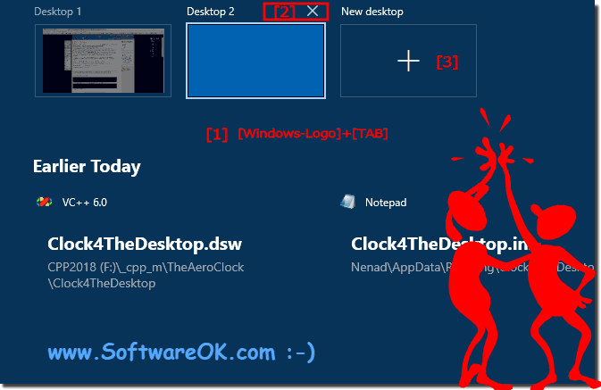 Hotkey Switch between virtual desktops in Windows 10!