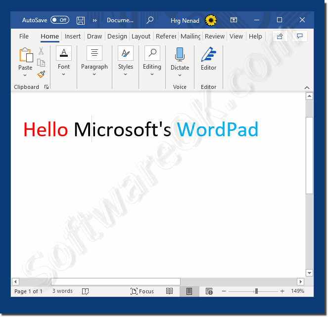 text editor in windows 10