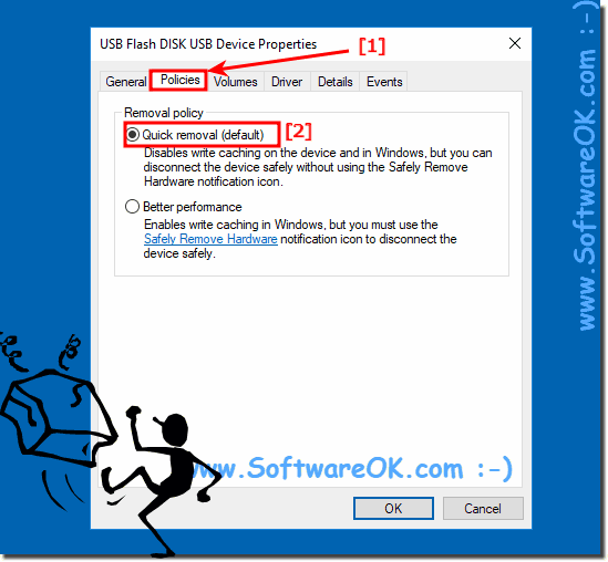 Enable safely remove disk Polices on Win-10!