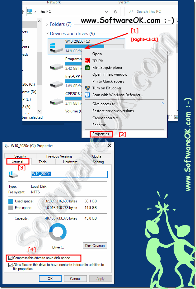 Enable and disable drive compression on Windows 10!