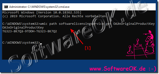 Windows 10 product keys from the command prompt!