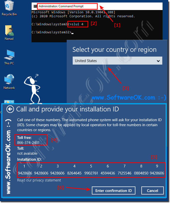 Windows 10 And 11 Activation Slui 4 Not Working Via Phone System