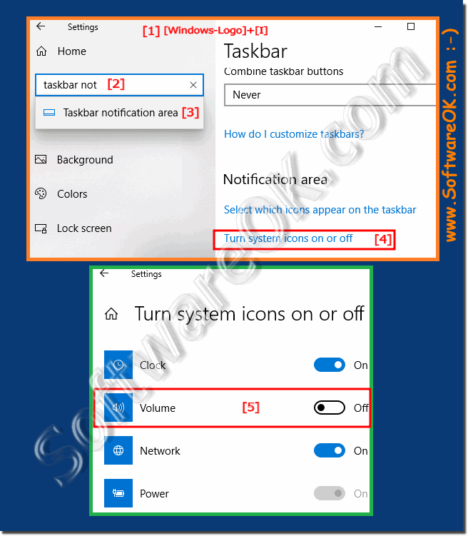 Windows-10 and Volume control in the notification area of ​​the taskbar!