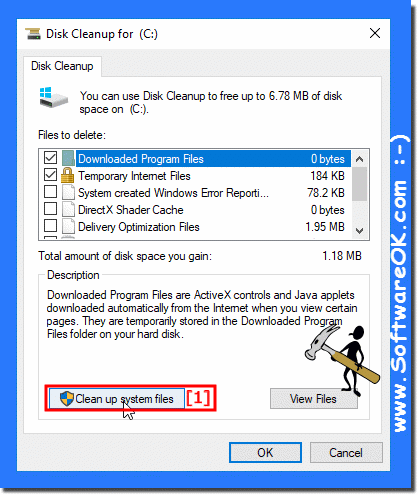 Cleanup System-Disk-C on Windows-10!