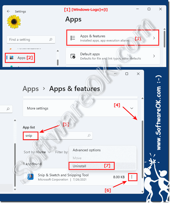 Uninstall applications from Windows 11!