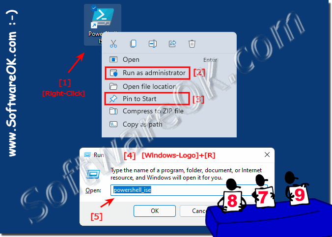 PowerShell ISE in Windows 11 start menu or run as administrator!