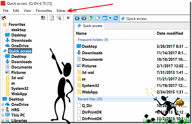 Auto Expand Quick Access folders in Q-Dir, Windows 10, 8.1!