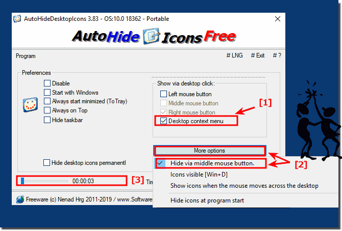 AutoHideDesktopIcons 6.06 for windows download free