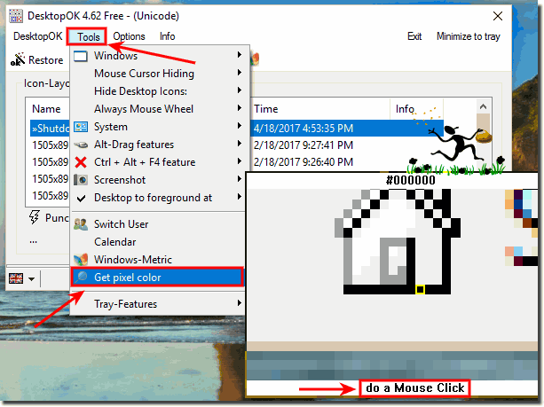 Get Pixel Color from Windows-Desktop!
