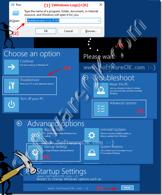 Initiate Safe Mode in Windows 11, 10, 8.1, ...!