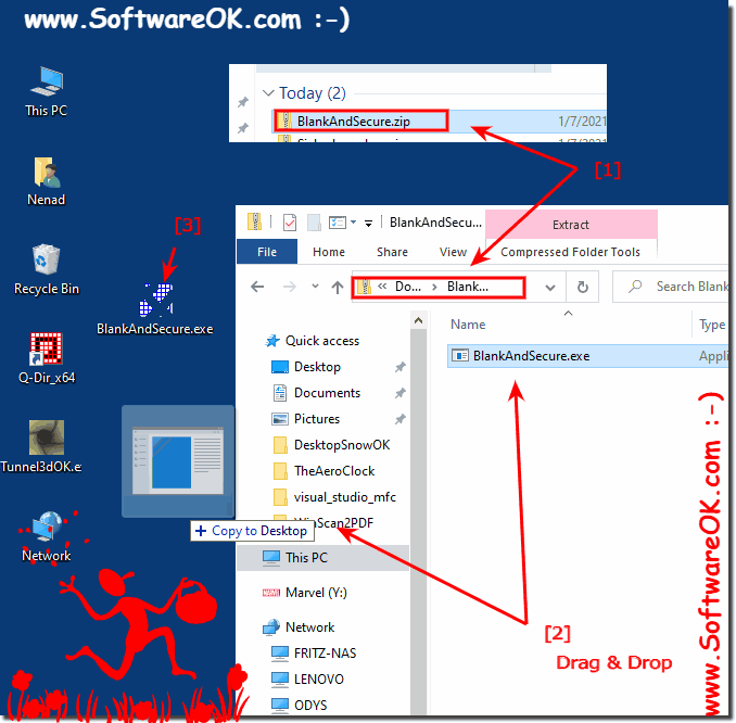 If Windows 10 Crash repair the eraser for secure delete of files!