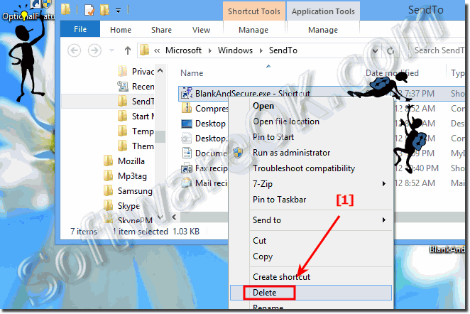 Remove Delete from Explorer context menu (Windows 7,9,8.1, XP)?