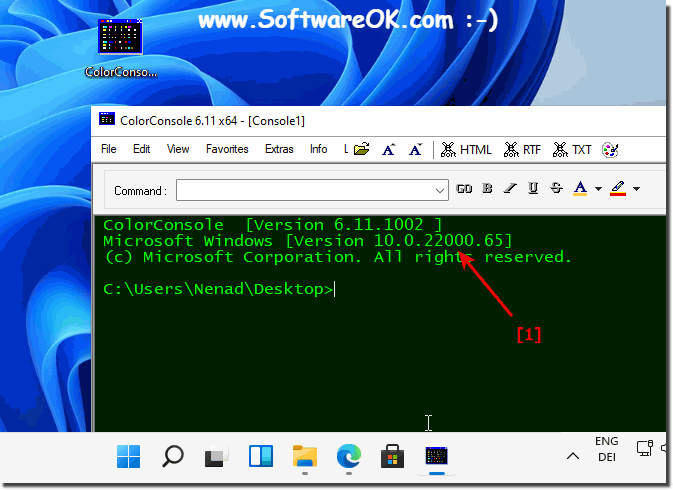 Export the output of the command prompt (cmd.exe) TXT, RTF, HTML