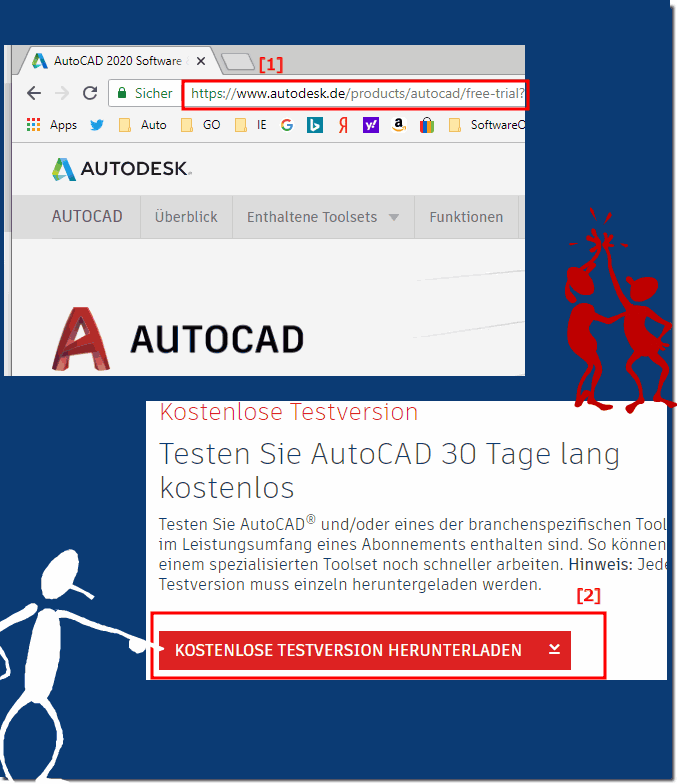 Download Autodesk and AutoCad and try it for 30 days!