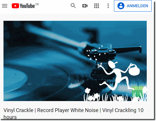 Needle crackles on the record player Video 10 hours long!