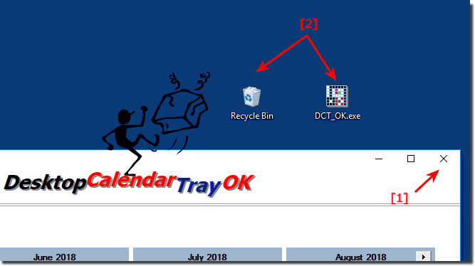 Desktop Kalender deinstallieren!