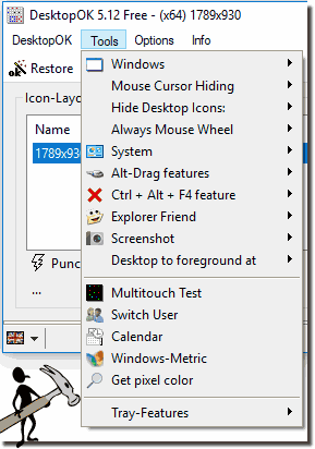 DesktopOK Tools + functions!