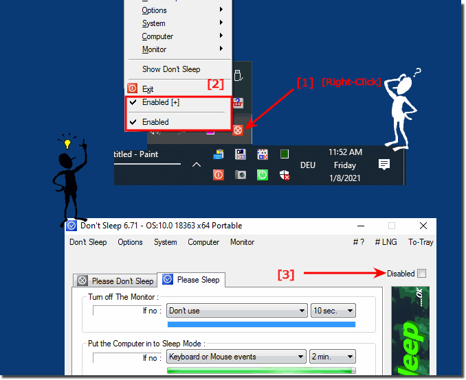 Don't Sleep distinguish between activation and activation plus!