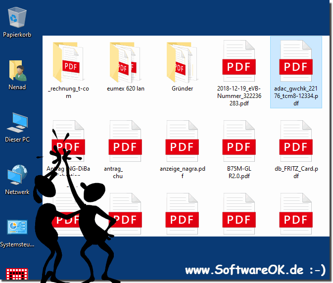 The PDF file in File Explorer!