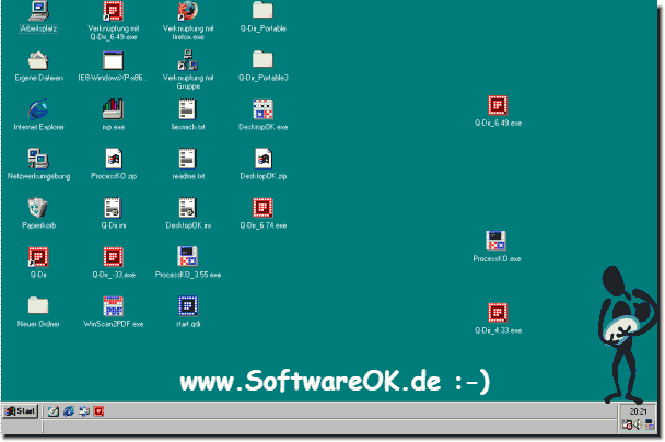 Windows 98 desktop example!