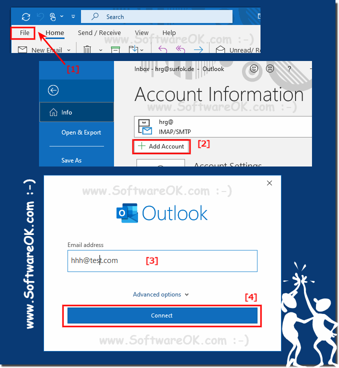 Add another new email account in MS Outlook!