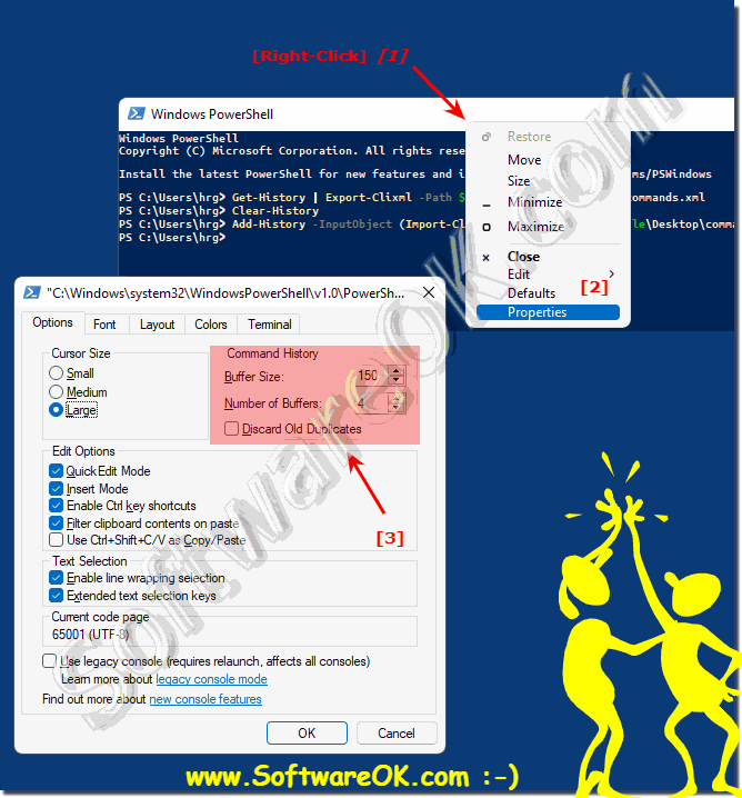 Adjust command history memory in Windows PowerShell!
