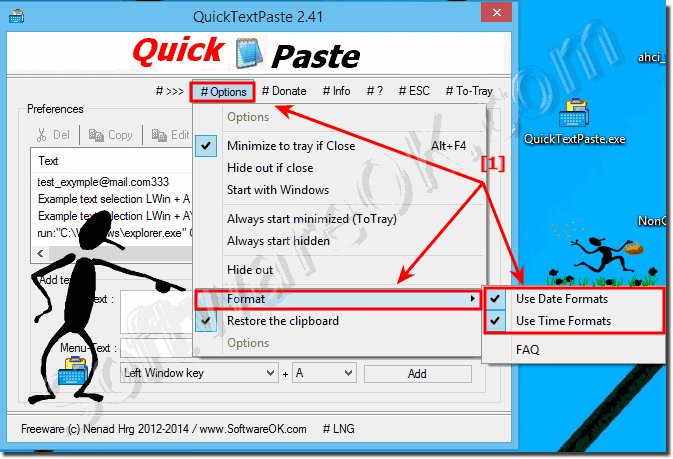 Date Time Format for Windows in Quick-Text-Paste!