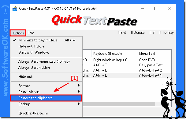 Restore the text in clipboard!