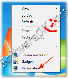 how to refresh desktop windows 7
