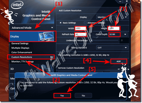 Resolve the Problem with Intel HD and 168 x1 5 screen resolution on Windows 7?