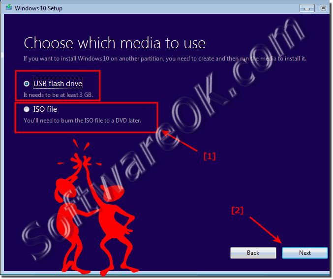 Create Windows-10  USB Installation Stick or a ISO file!