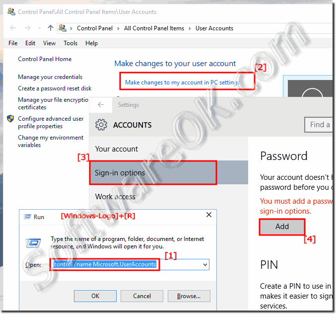 Create a password for Windows-10!